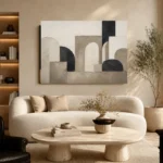 Panoramic Architectural Minimal Office Wall Art Canvas Print - Image 6
