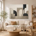 Panoramic Architectural Minimal Office Wall Art Canvas Print - Image 7