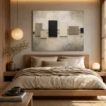 Quiet Geometric Minimal Office Wall Art Canvas Print - Image 8