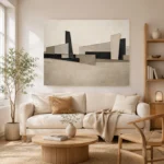 Serene Architectural Minimal Office Wall Art Canvas Print - Image 7