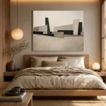 Serene Architectural Minimal Office Wall Art Canvas Print - Image 8