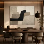 Quiet Luxury Organic Minimal Office Wall Art Canvas Print - Image 4