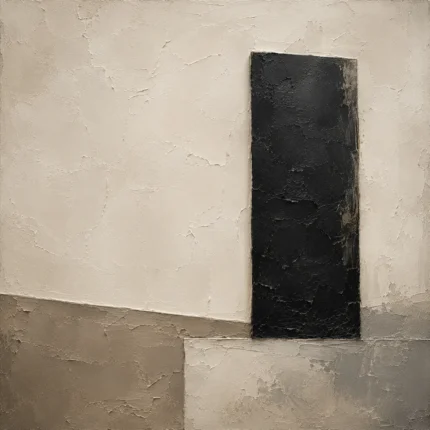 Quiet Luxury Monolith Minimal Office Wall Art Canvas Print