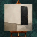 Quiet Luxury Monolith Minimal Office Wall Art Canvas Print - Image 2