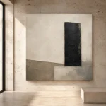 Quiet Luxury Monolith Minimal Office Wall Art Canvas Print - Image 3