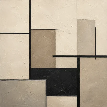 Architectural Balance Minimal Office Wall Art Canvas Print