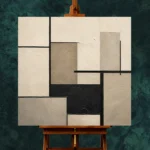 Architectural Balance Minimal Office Wall Art Canvas Print - Image 2