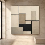 Architectural Balance Minimal Office Wall Art Canvas Print - Image 3