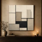 Architectural Balance Minimal Office Wall Art Canvas Print - Image 7