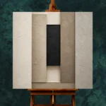 Timeless Slab Composition Minimal Office Wall Art Canvas Print - Image 2