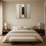 Timeless Slab Composition Minimal Office Wall Art Canvas Print showcased in an elegant minimalist interior