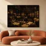 Historic Archive Dark Academia Office Art Canvas Print - Image 3