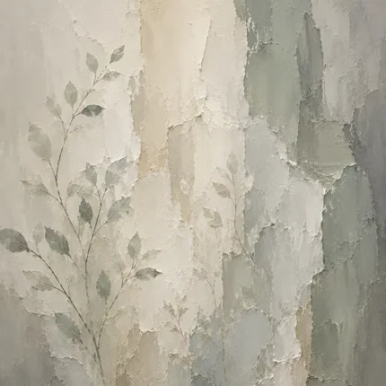 Mist Botanical Quiet Focus Wall Art Canvas Print