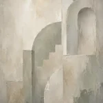 Luminous Architectural Quiet Focus Wall Art Canvas Print