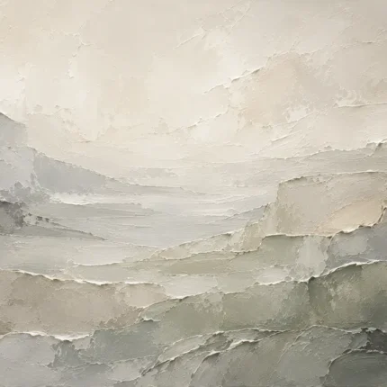 Misty Mineral Panorama Quiet Focus Wall Art Canvas Print
