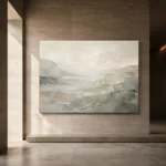 Misty Mineral Panorama Quiet Focus Wall Art Canvas Print - Image 5