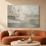 Sage Botanical Silhouettes Quiet Focus Wall Art Canvas Print - Image 3