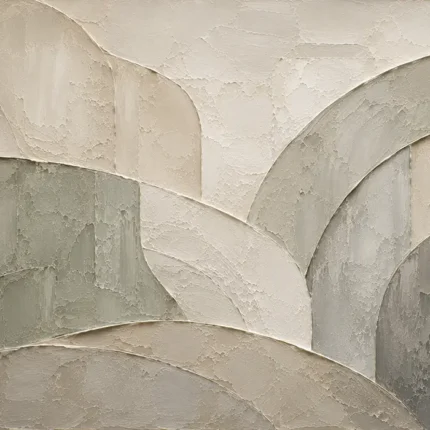 Sage Architectural Curves Quiet Focus Wall Art Canvas Print