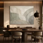 Sage Architectural Curves Quiet Focus Wall Art Canvas Print - Image 4