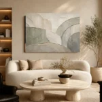 Sage Architectural Curves Quiet Focus Wall Art Canvas Print - Image 6