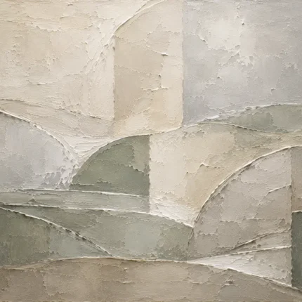 Weathered Geometry Quiet Focus Wall Art Canvas Print