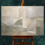 Weathered Geometry Quiet Focus Wall Art Canvas Print - Image 2