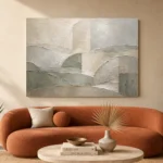 Weathered Geometry Quiet Focus Wall Art Canvas Print - Image 3