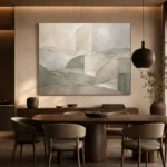 Weathered Geometry Quiet Focus Wall Art Canvas Print - Image 4