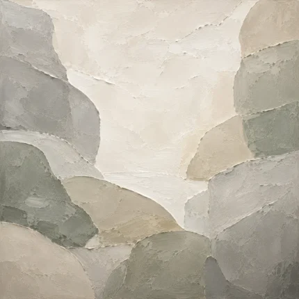Pearl Stone Harmony Quiet Focus Wall Art Canvas Print