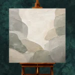 Pearl Stone Harmony Quiet Focus Wall Art Canvas Print - Image 2