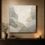 Pearl Stone Harmony Quiet Focus Wall Art Canvas Print - Image 7
