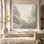 Pearl Stone Harmony Quiet Focus Wall Art Canvas Print - Image 8