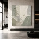 Dusty Sage Botanical Quiet Focus Wall Art Canvas Print - Image 5