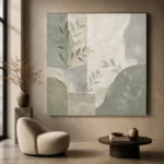 Dusty Sage Botanical Quiet Focus Wall Art Canvas Print - Image 6