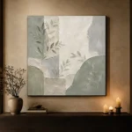 Dusty Sage Botanical Quiet Focus Wall Art Canvas Print - Image 7
