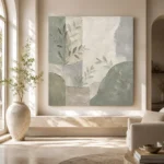 Dusty Sage Botanical Quiet Focus Wall Art Canvas Print - Image 8