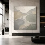 Sage River Ripple Quiet Focus Wall Art Canvas Print - Image 5