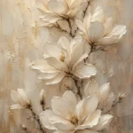 Ivory Magnolia Magnolia Wall Art Canvas Print