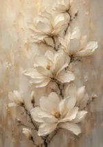 Ivory Magnolia Magnolia Wall Art Canvas Print