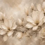 Branching Ivory Magnolias Magnolia Wall Art Canvas Print