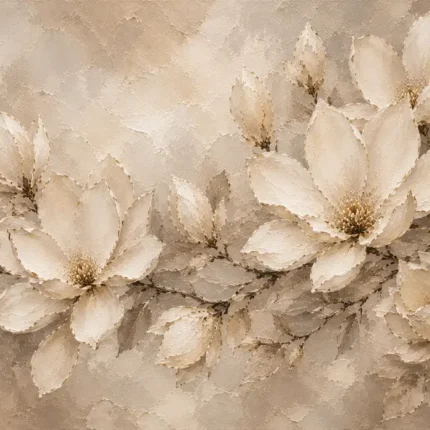 Branching Ivory Magnolias Magnolia Wall Art Canvas Print