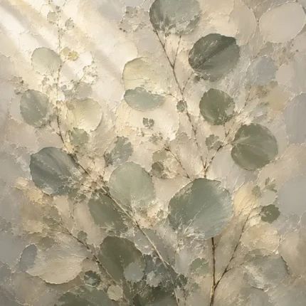 Sunlit Sage Eucalyptus Wall Art Canvas Print