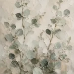 Tall Stem Eucalyptus Wall Art Canvas Print