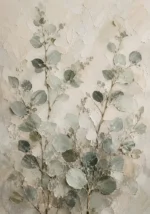 Tall Stem Eucalyptus Wall Art Canvas Print