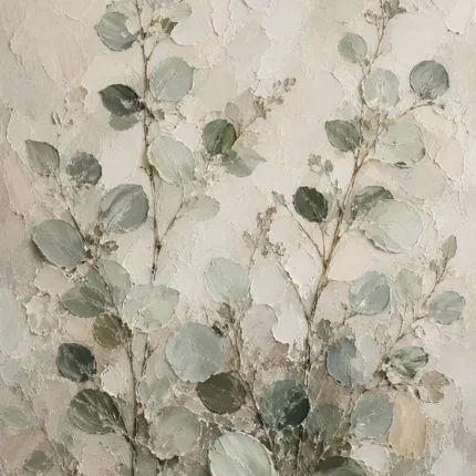 Tall Stem Eucalyptus Wall Art Canvas Print