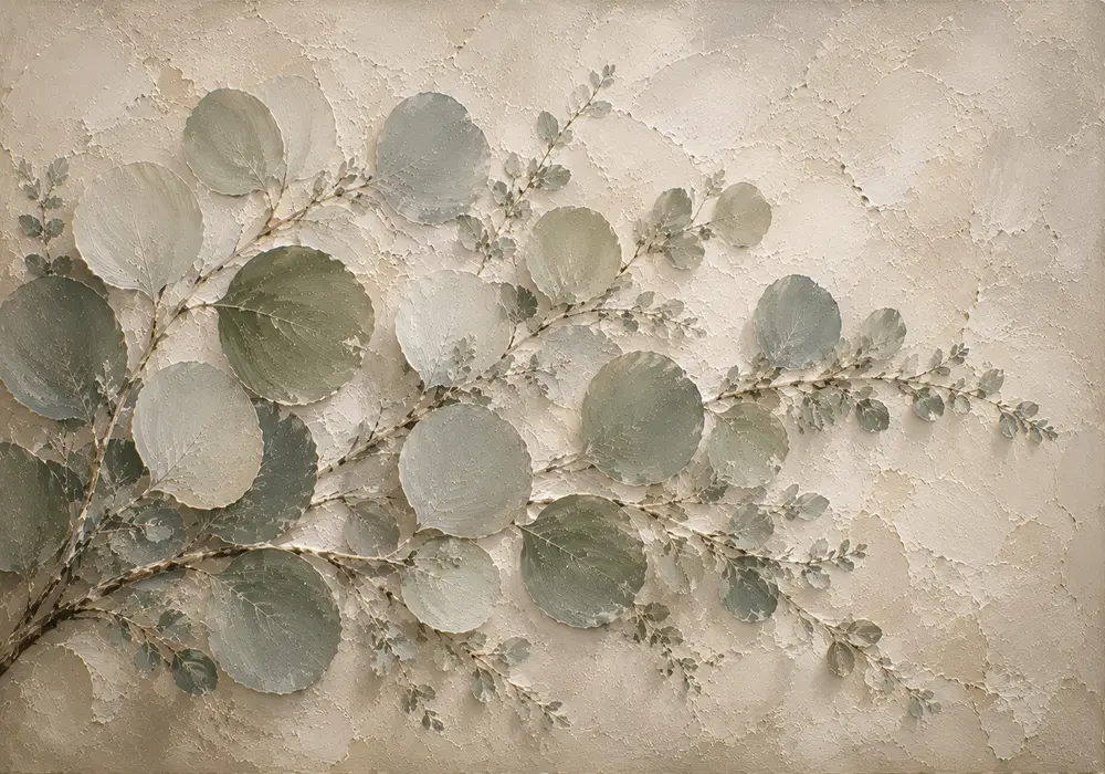 Sweeping Sage Eucalyptus Wall Art Canvas Print