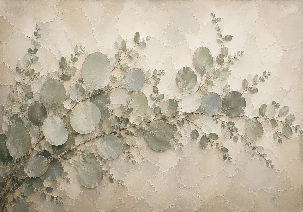 Trailing Branch Eucalyptus Wall Art Canvas Print