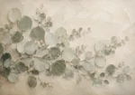 Horizontal Sage Eucalyptus Wall Art Canvas Print