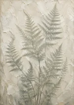 Silver Sage Fern Wall Art Canvas Print