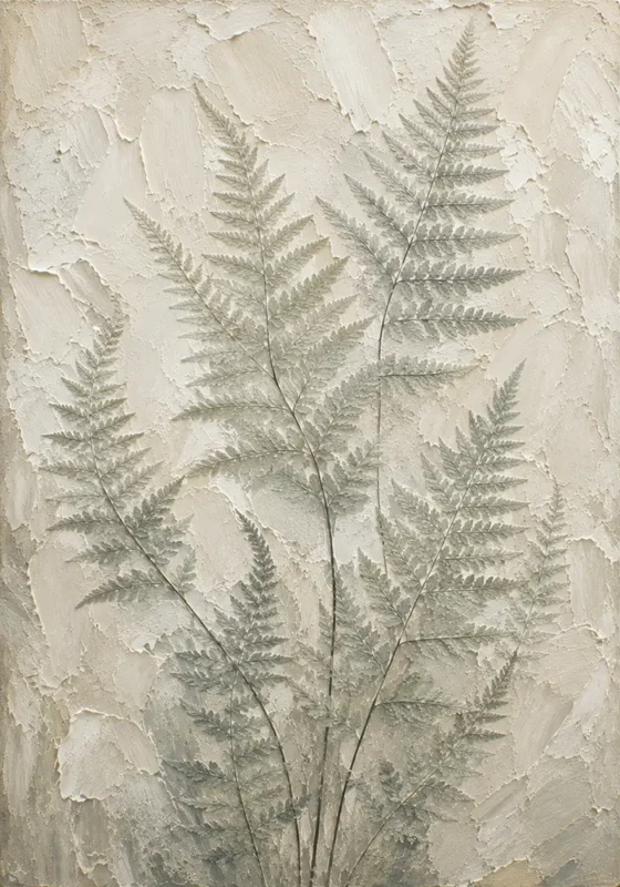 Silver Sage Fern Wall Art Canvas Print